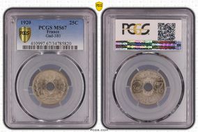 1920 25C Gad-380 F-171 MS67