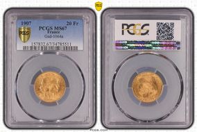 1907 20 Fr Gad-1064a F-535 Refrappe MS67