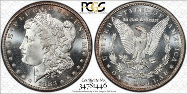 1883-CC $1 MS66PL