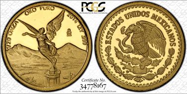 2014-Mo 1/20 oz Libertad Au PR70DCAM