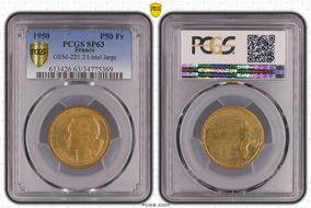 1950 P50 Fr GEM-221.2 Listel large SP63