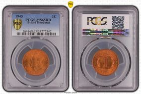 1945 1C MS65RD
