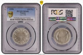 AH1370-1950 (10 Fr) Lec-348 MS66