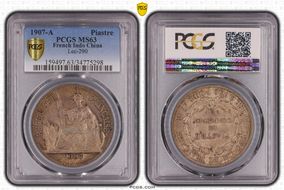 1907-A Piastre Lec-290 MS63