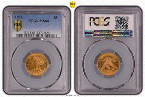 1878 $5 MS61