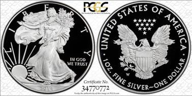 2014-W $1 Silver Eagle PR69DCAM
