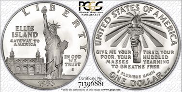 1986-S $1 Statue Of Liberty PR69DCAM