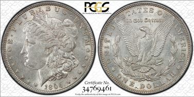 1894 $1 AU58