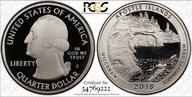 2018-S 25C Apostle Islands NP First Strike PR69DCAM