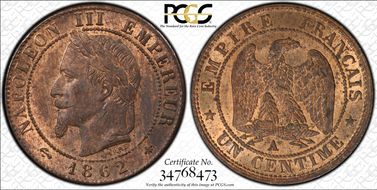 1862-A 1C Gad-87 F-103 MS64RB