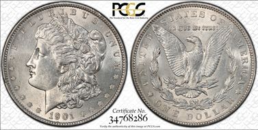 1901 $1 AU58