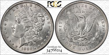 1886-O $1 AU55