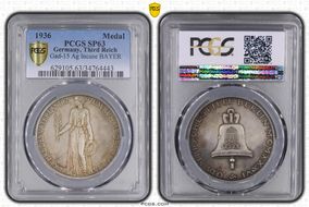 1936 Medal Gad-15 Ag Incuse BAYER SP63