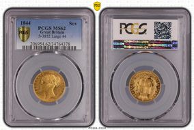 1844 Sov S-3852 Large 44 MS62