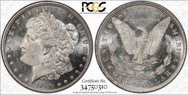 1890-O $1 MS64+ PL