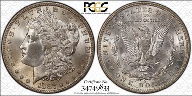 1887-O $1 MS64+