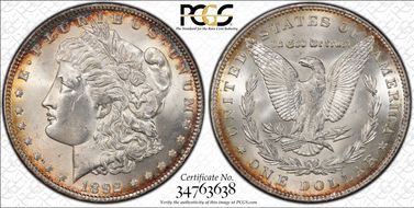1892 $1 MS64+
