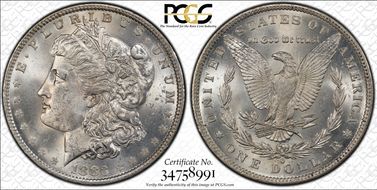 1883-O $1 VAM 4, O/O MS63