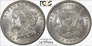 1888-O $1 MS62