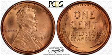 1909 VDB 1C DDO, FS-1102 MS64RD