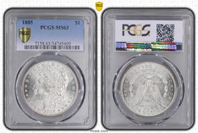 1885 $1 MS63