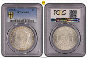1878-S $1 MS65