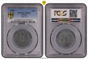 1946 20C Gad-324 F-155 MS63