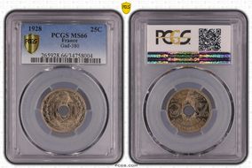 1928 25C Gad-380 F-171 MS66