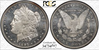 1897 $1 MS65DMPL