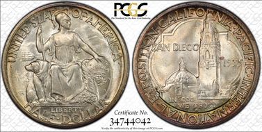 1935-S 50C San Diego MS66+