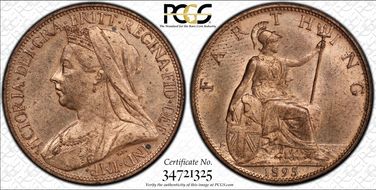1895 1/4D S-3963 Old Head MS63RD