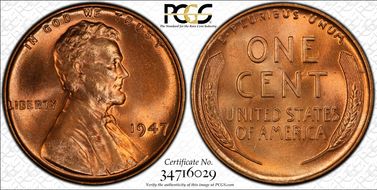 1947 1C MS67RD