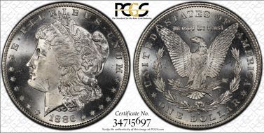 1886-S $1 MS65