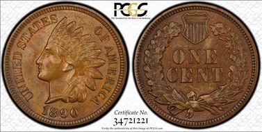 1890 1C MS64BN