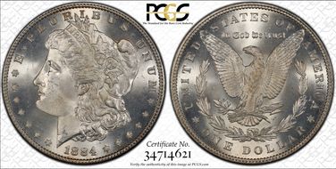 1884 $1 MS66+