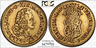 1741-M JF Escudo Calico-1720 AU53