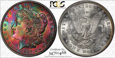 1887 $1 MS65+