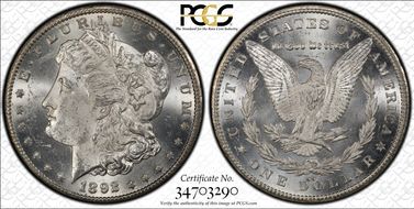 1892-CC $1 MS63