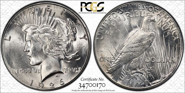 Cert 34700170 - Coin Image