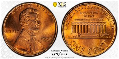 1995 1C Doubled Die Obverse MS69RD