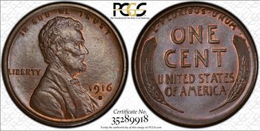 1916-S 1C MS65BN