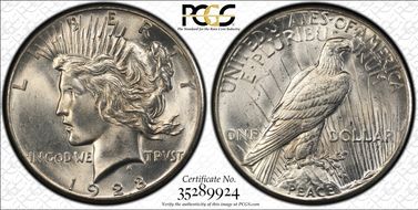 1928 $1 MS64