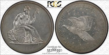 1836 $1 J-60 Original, Alignment I PR62