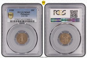 1958 10C MS65