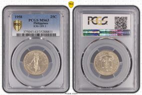 1958 25C MS63