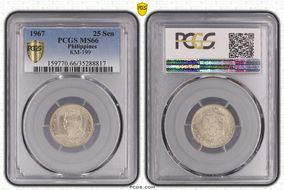 1967 25 Sen MS66