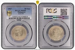 1967 50 Sen MS66