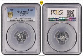 1983 5 Sen MS66