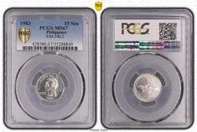 1983 10 Sen "PYGMAEA" KM-240.2 MS67