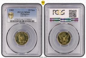 1983 25 Sen MS66